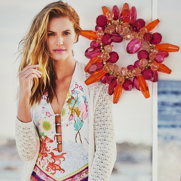 Citrus🏵Chunky Beaded Bracelet - Picture 2 of 6